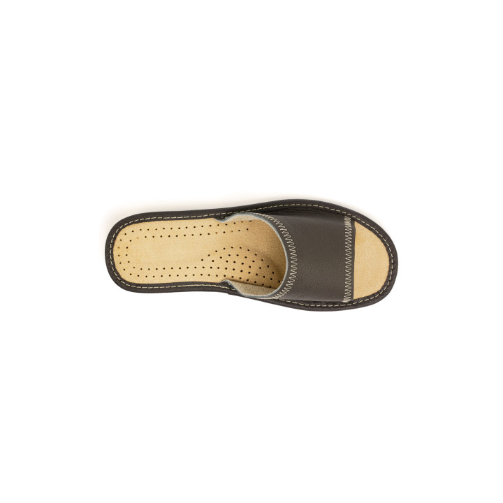 Damenpantoffeln aus 100 % Leder, PREMIUM-PRODUKT, hochwertiges Leder