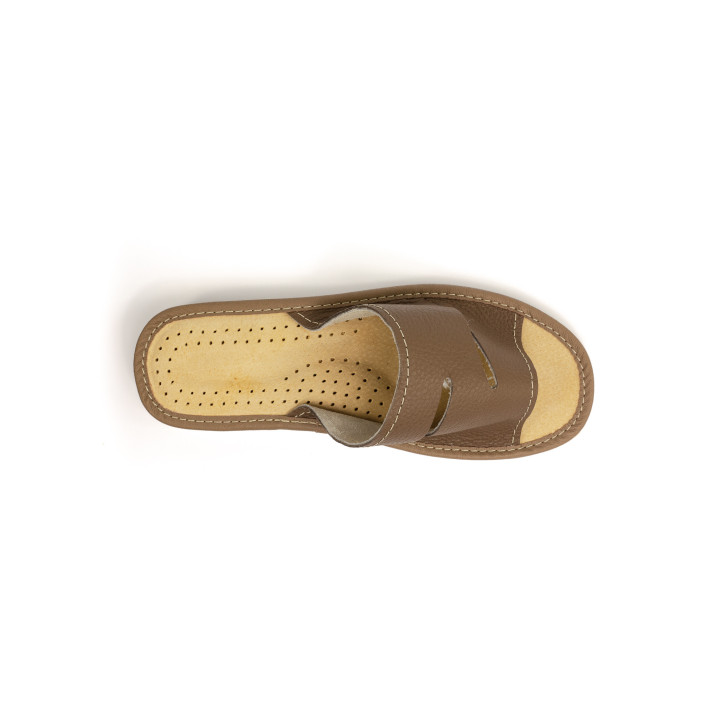 Hochwertige Damen-Lederslipper, bequeme Hausschuhe aus 100 % Leder