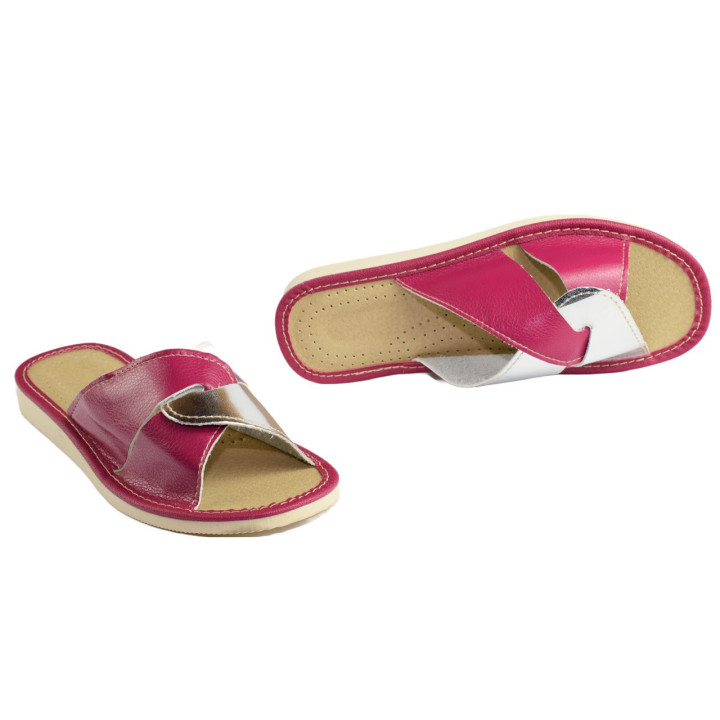 Violett-goldene Hausschuhe, Damenschuhe