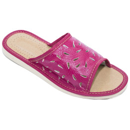 Lila Damenschuhe, bequeme Hausschuhe, Damen-Pantoletten
