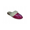 Gefütterte Damenslipper mit geschlossener Spitze, violette Hausschuhe