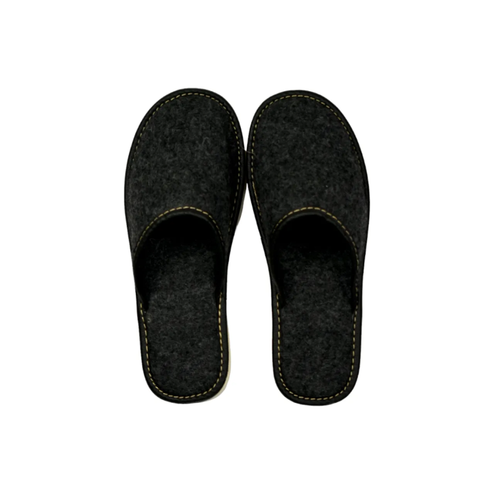 Damenslipper aus natürlichem italienischem Filz, Originalprodukt