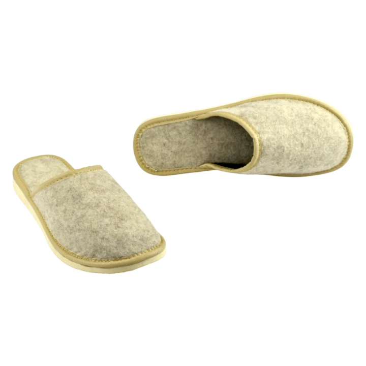 Natürliche und stilvolle Hausschuhe für Damen, Damenschuhe aus Filz