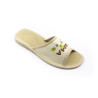 Beige Hausschuhe mit der Aufschrift „Super Mama“, Damenslipper als Geschenk für die Mama