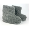 Graphitfarbene Berg-Hausschuhe aus Wolle, 100 % Wolle – ZERTIFIKAT