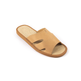Herren-Hausschuhe aus Leder, 100 % hochwertiges Leder, Hausschuhe