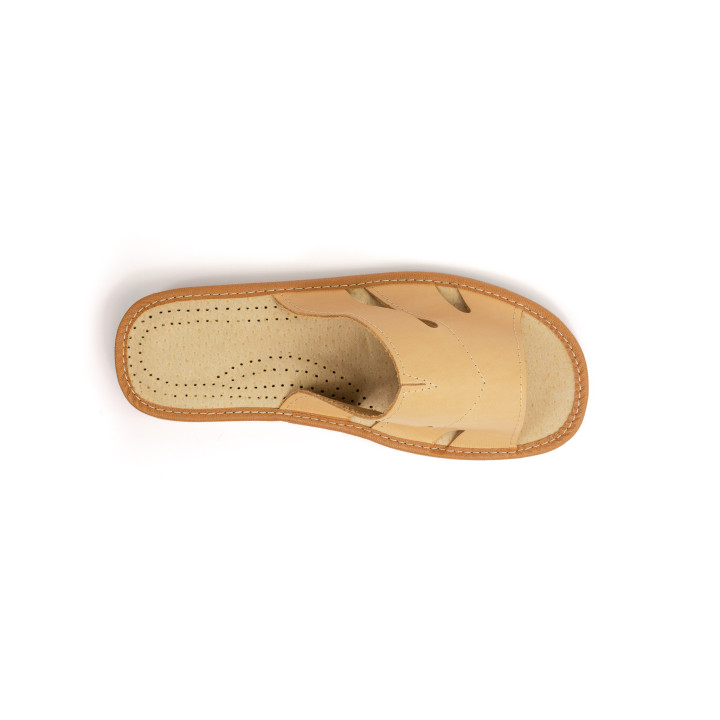 Herren-Hausschuhe aus Leder, 100 % hochwertiges Leder, Hausschuhe