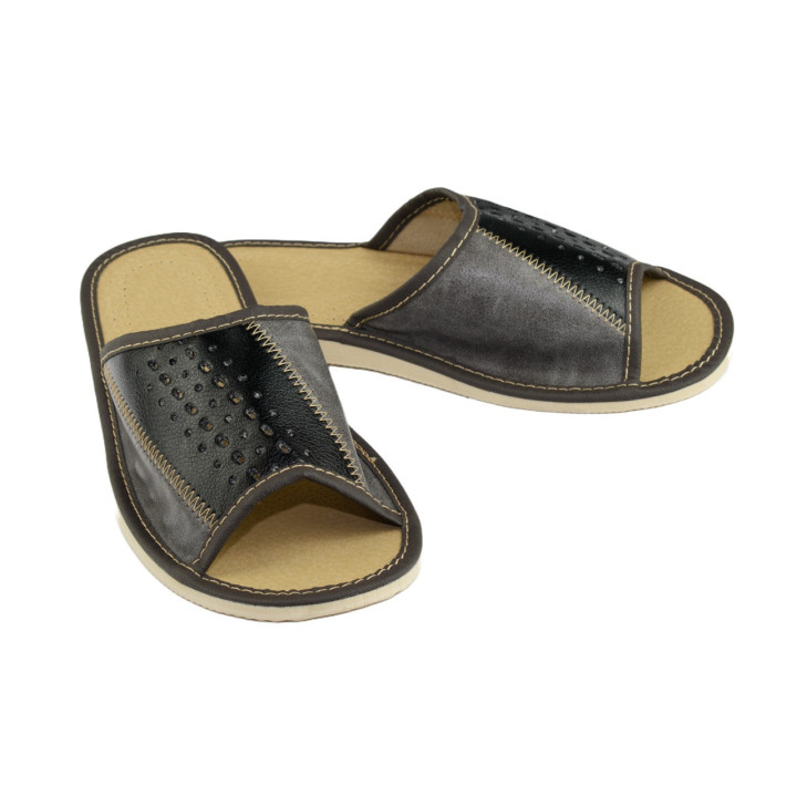 Hausschuhe für Herren, kombinierte Hausschuhe für Herren, Haus-Flip-Flops für Herren