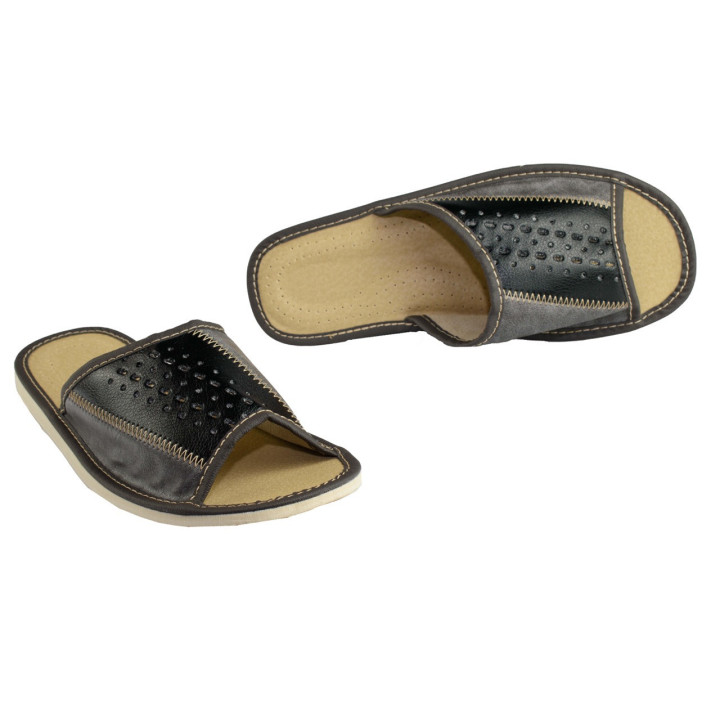 Hausschuhe für Herren, kombinierte Hausschuhe für Herren, Haus-Flip-Flops für Herren