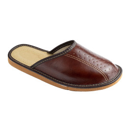 Braune Herrenslipper, braune Herrenhausschuhe