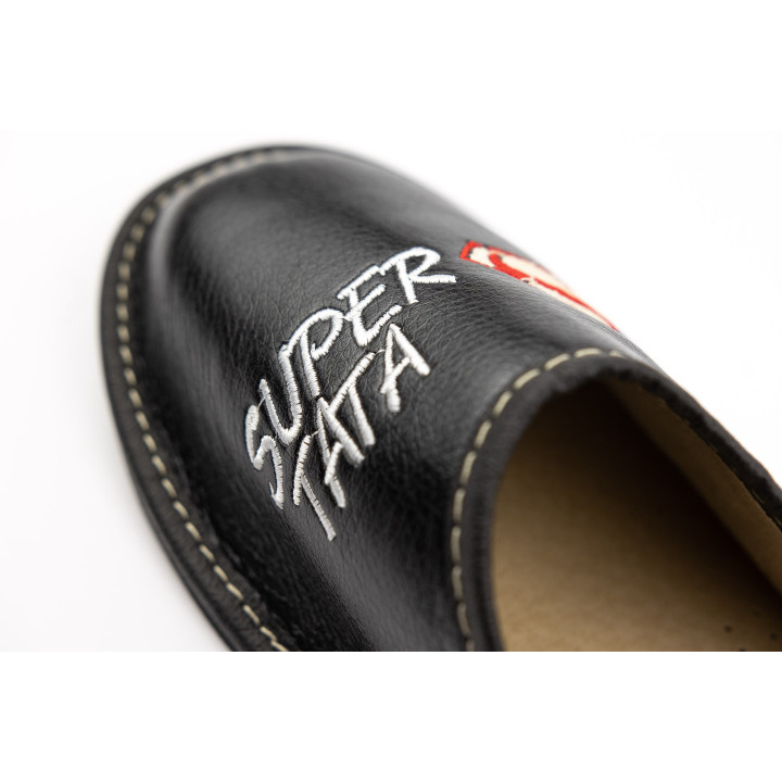 Herren-Hausschuhe „Super Papa“, ein Geschenk für Papa