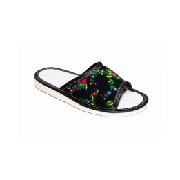 Kinderhausschuhe im Bergstil, schwarze Kinderschuhe