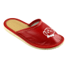 Rote Kinderslipper mit Hundemotiv, Kinderschuhe