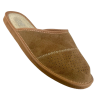 Herren-Hausschuhe aus Wildleder, Herren-Pantoffeln aus Veloursleder