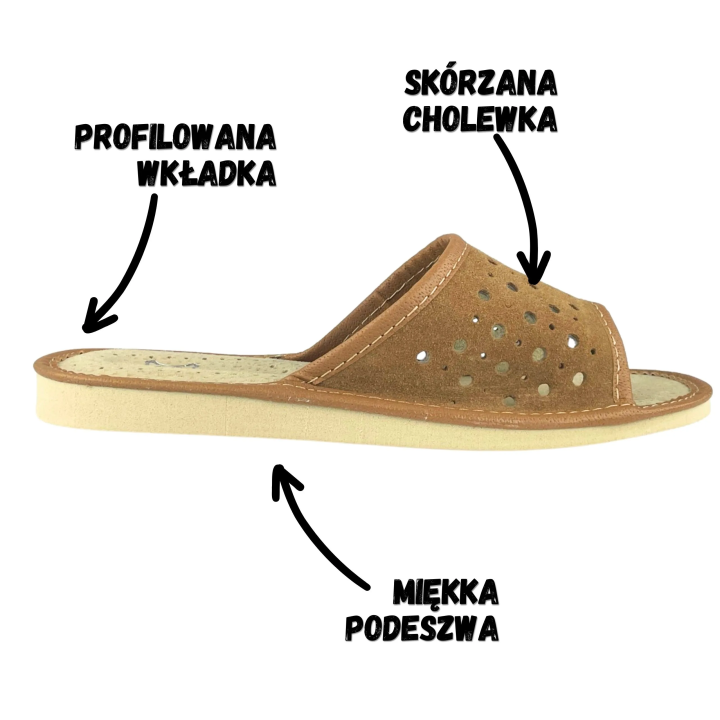 Leichte, durchbrochene Damenschuhe aus Leder, gelbe Damenschuhe für zu Hause