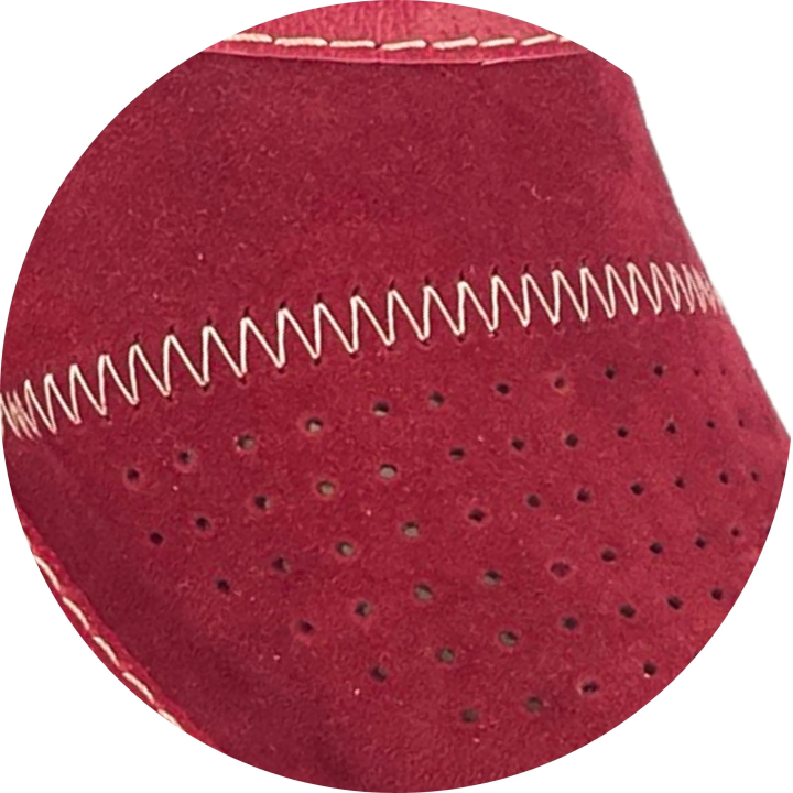 Rote Damenschuhe aus Wildleder, Hausschuhe