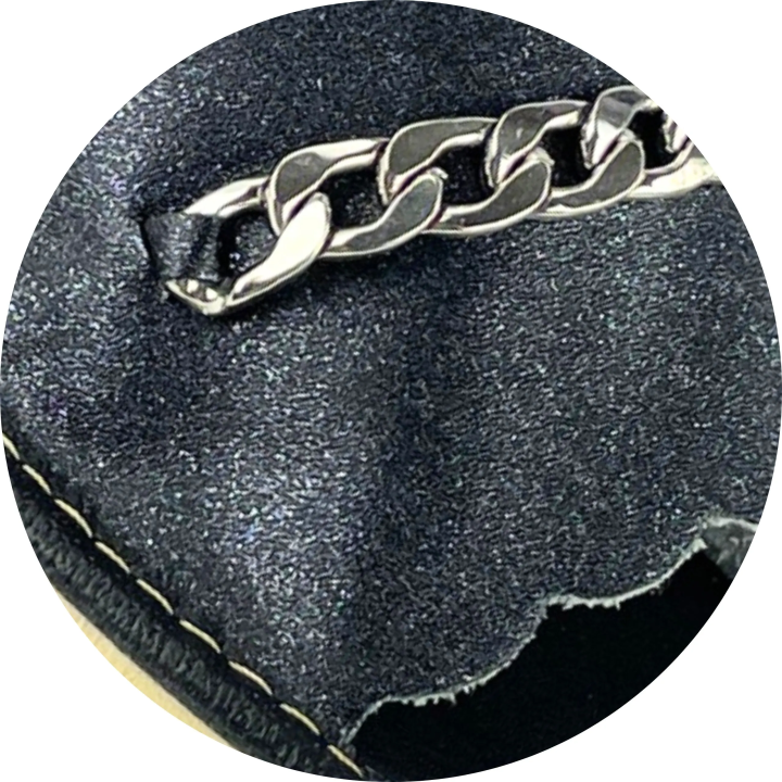 Elegante Damenslipper mit Kette, Damenschuhe für zu Hause