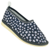 Damenschuhe mit Absatz – Hausschuhe mit Blumenmuster