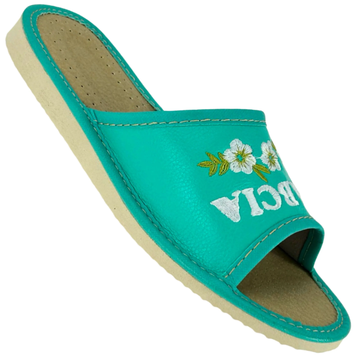 Damenslipper mit der Aufschrift „Super Oma“, ein Geschenk zum Großmuttertag