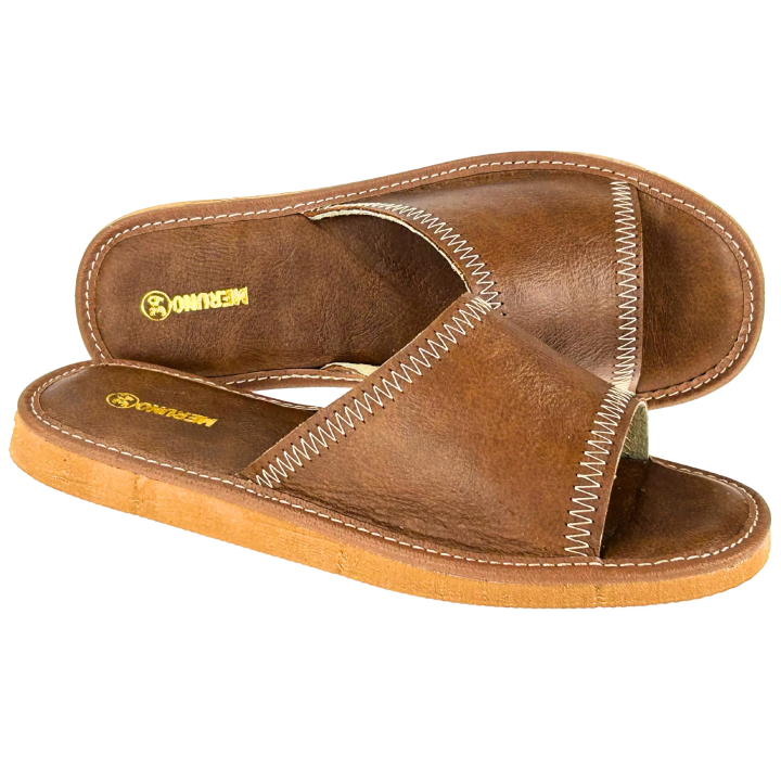 Bequeme Damen-Lederpantoffeln – leichte Hausschuhe