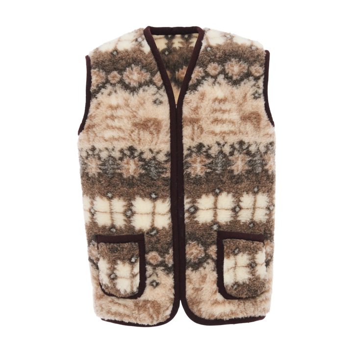 Warme Podhale-Weste, traditionelle Trachtenweste im Highlander-Stil