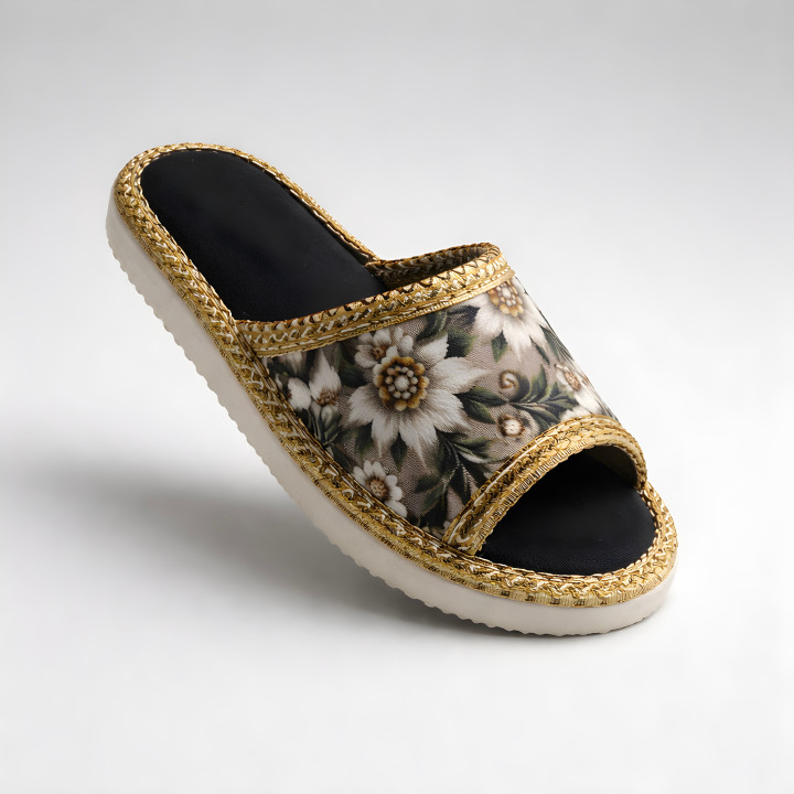 Kindersandalen, Hausschuhe mit Blumenmuster