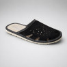 Herren-Velours-Hausschuhe, schwarze, bequeme Hausschuhe mit weicher Einlegesohle