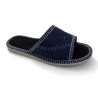 Damenslipper aus Velours, marineblaue, leichte und bequeme Slipper