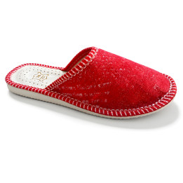 Rote Damenslipper – bequeme Hausschuhe für den Alltag