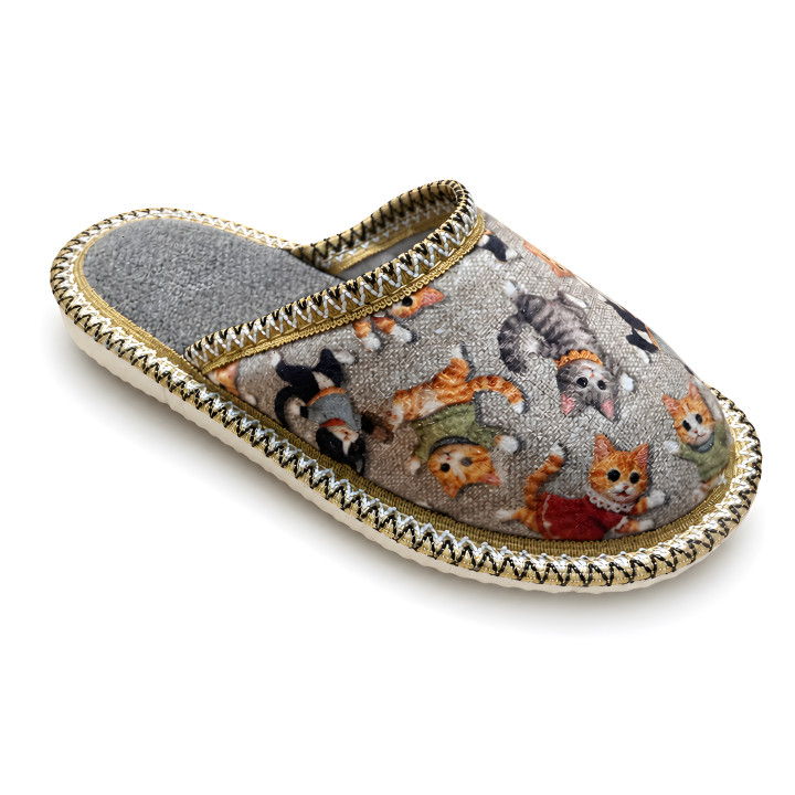Kinderslipper mit Kätzchen, weiche Hausschuhe für Mädchen und Jungen